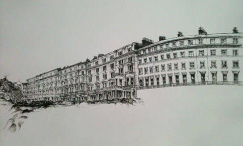 sketch of '' by Solange Leon