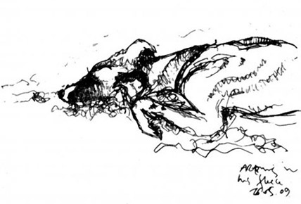 sketch of '' by Solange Leon