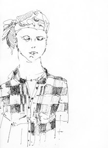 sketch of '' by Solange Leon