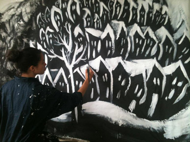 sketch of '' by Solange Leon